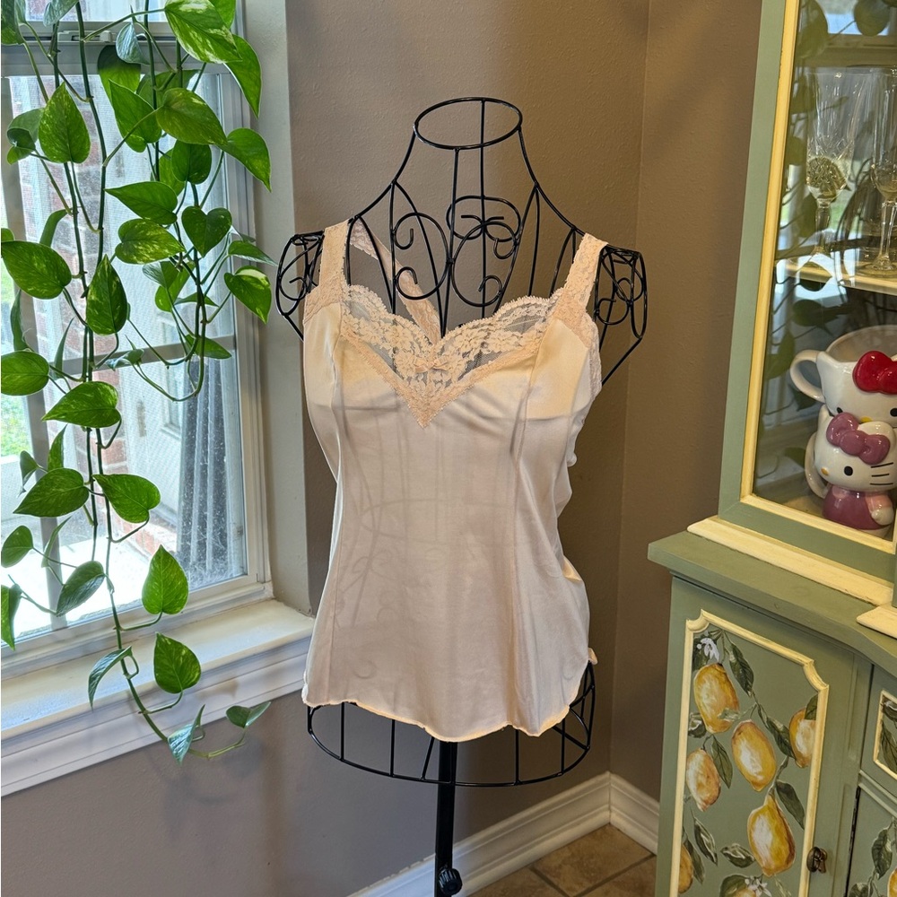 Olga Cream Lace Trim Blouse